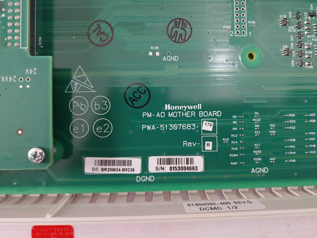 Honeywell Mc-paoy22 Analog Output Module Rev:b 94v-0 51308347-106 Rev:e