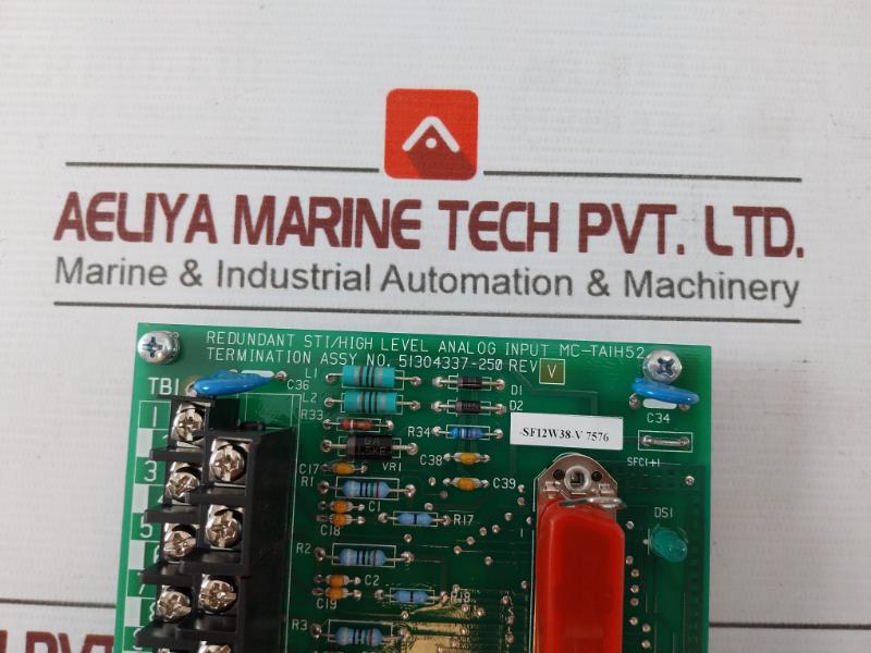 Honeywell Mc-taih52 Redundant High Level Analog Input Rev V 94V-0 Sf12W38-v