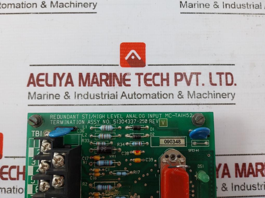 Honeywell Mc-taih52 Redundant Sti/High Level Analog Input Rev V 51304337-250