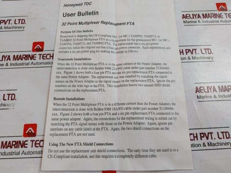 Honeywell Mc-tamr03 Low Level Analog Module 51309218-175