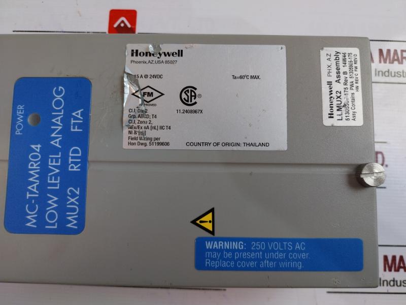 Honeywell Mc-tamr04 Low Level Analog Input Multiplexer Mux2 Rtd Fta