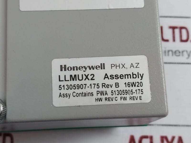 Honeywell Mc-tamr04 Low Level Analog Input Multiplexer Rev B 51305907-175