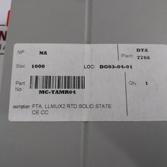 Honeywell Mc-tamr04 Low Level Analog Input Multiplexer Thermal Resistance Module