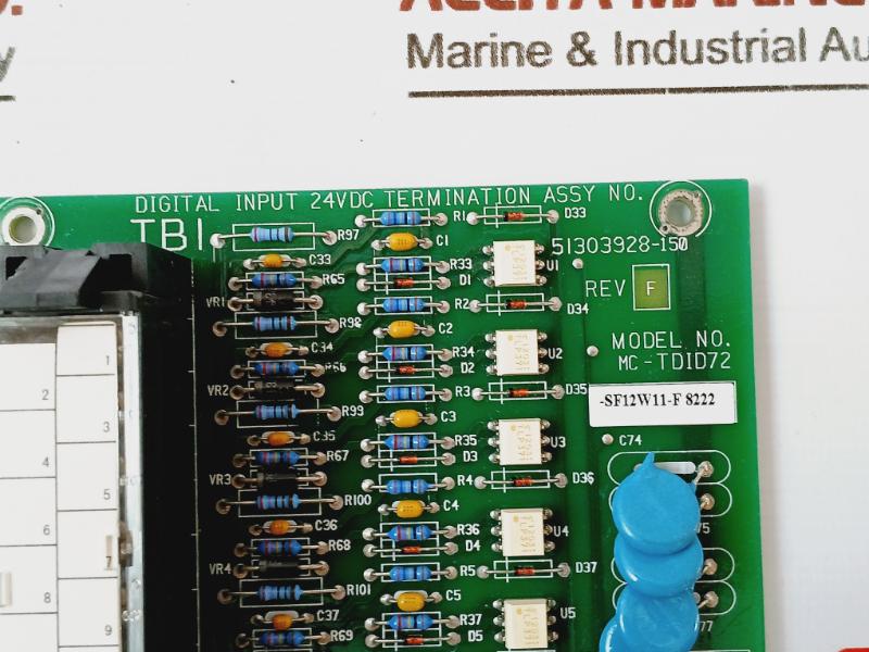 Honeywell Mc-tdid72 Digital Input 51303928-150 Rev F 51303927 24Vdc, D-10158-142