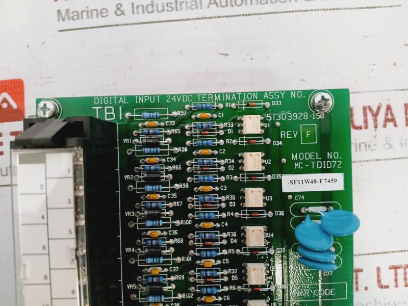 Honeywell Mc-tdid72 Digital Input Card 24Vdc Termination