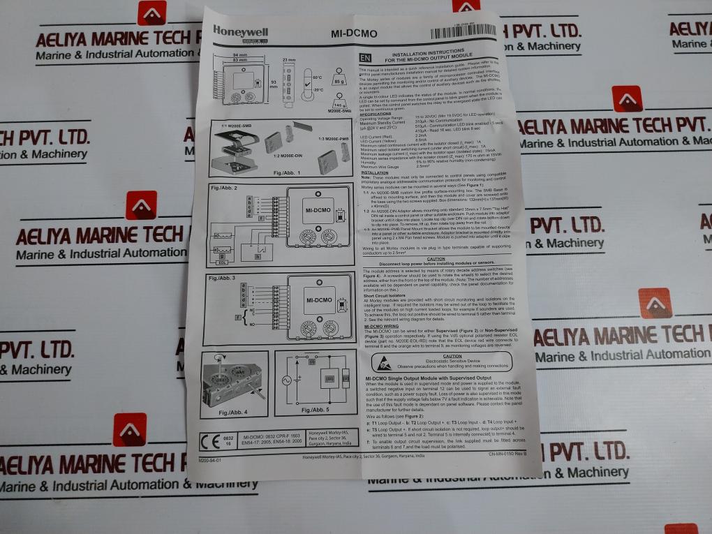 Honeywell Mi-dcmo Addressable Control Output Module N04-2774-003
