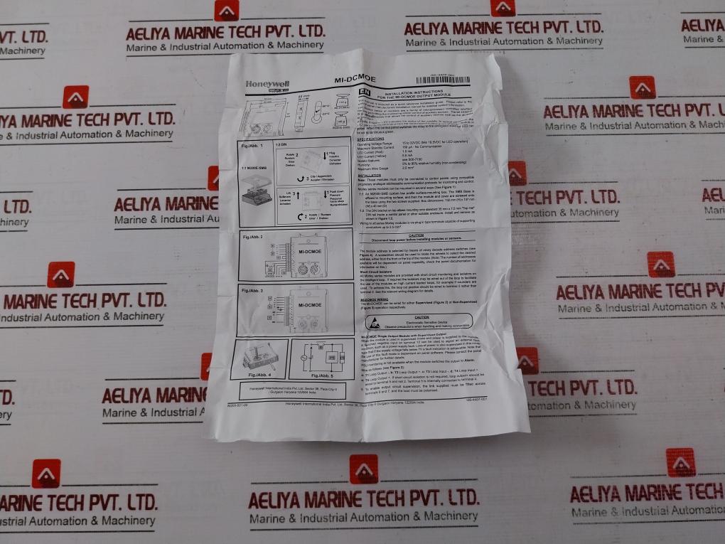 Honeywell Mi-dcmoe Single Output Module Fire System 0 To 15 X 10 2209I