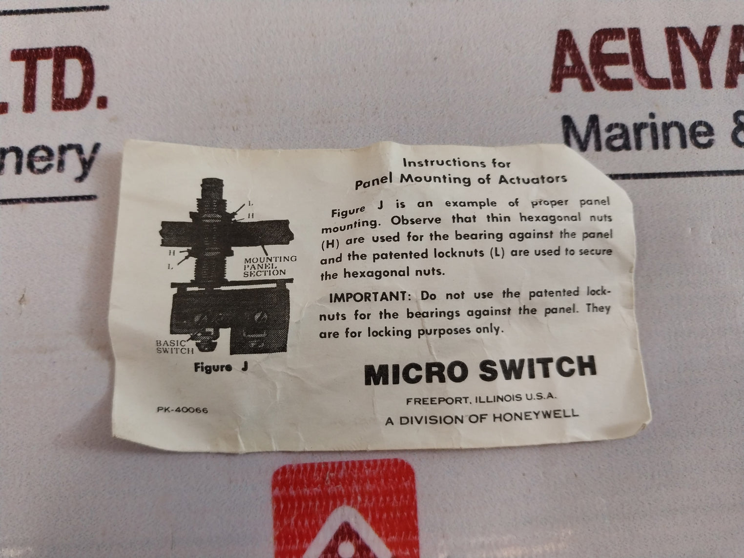 Micro Switch Mc7711 Plunger Pin Actuator 2A 600Vac