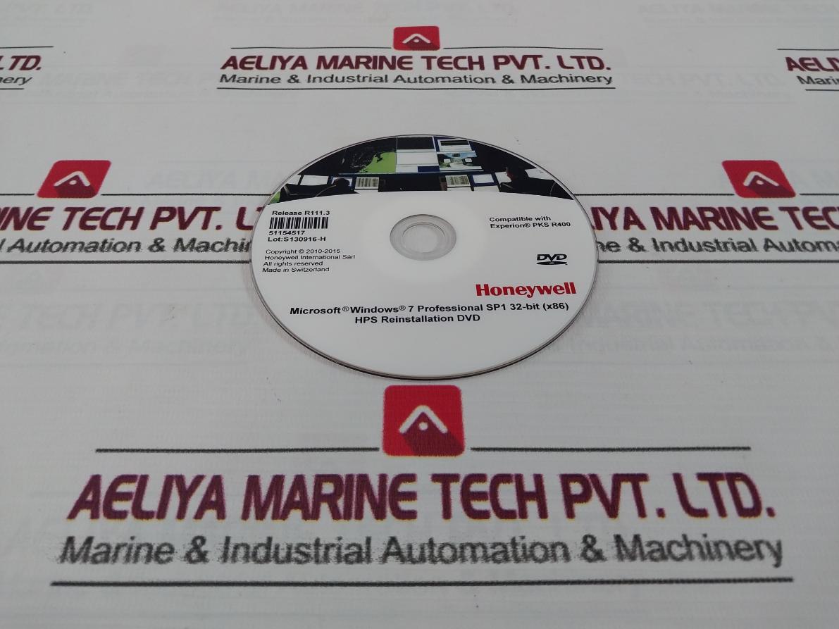 Honeywell Microsoft Windows 7 Professional Sp1 32-bit (X64) Reinstallation Dvd