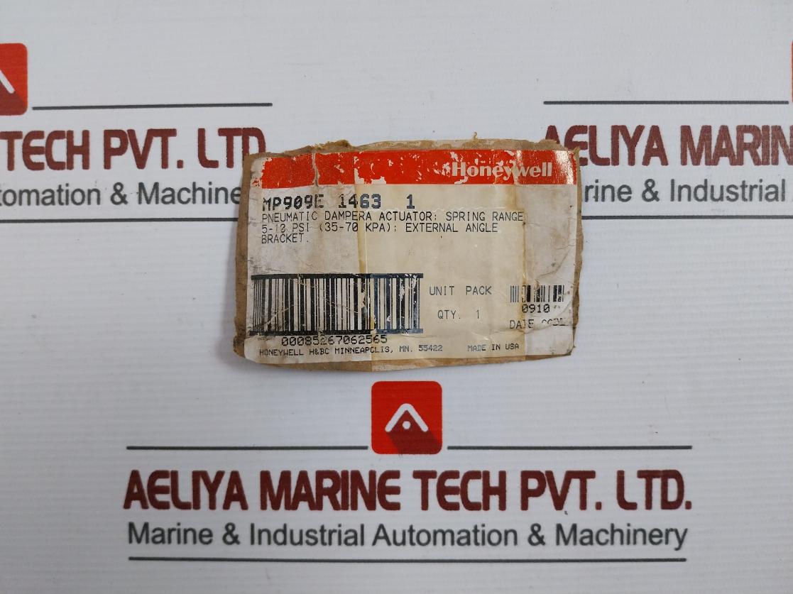 Honeywell Mp909E 1463 1 Pneumatic Damper Actuator 5-10 Psi