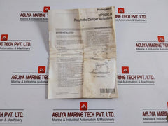 Honeywell Mp909E 1463 1 Pneumatic Damper Actuator 5-10 Psi