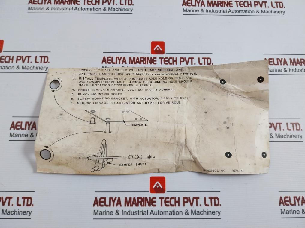 Honeywell Mp909E 1463 1 Pneumatic Damper Actuator 5-10 Psi