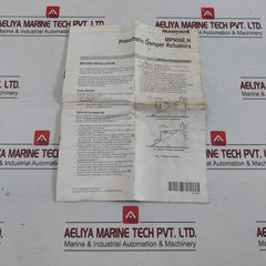 Honeywell Mp909E 1463 1 Pneumatic Damper Actuator Rev 4 00085267062565