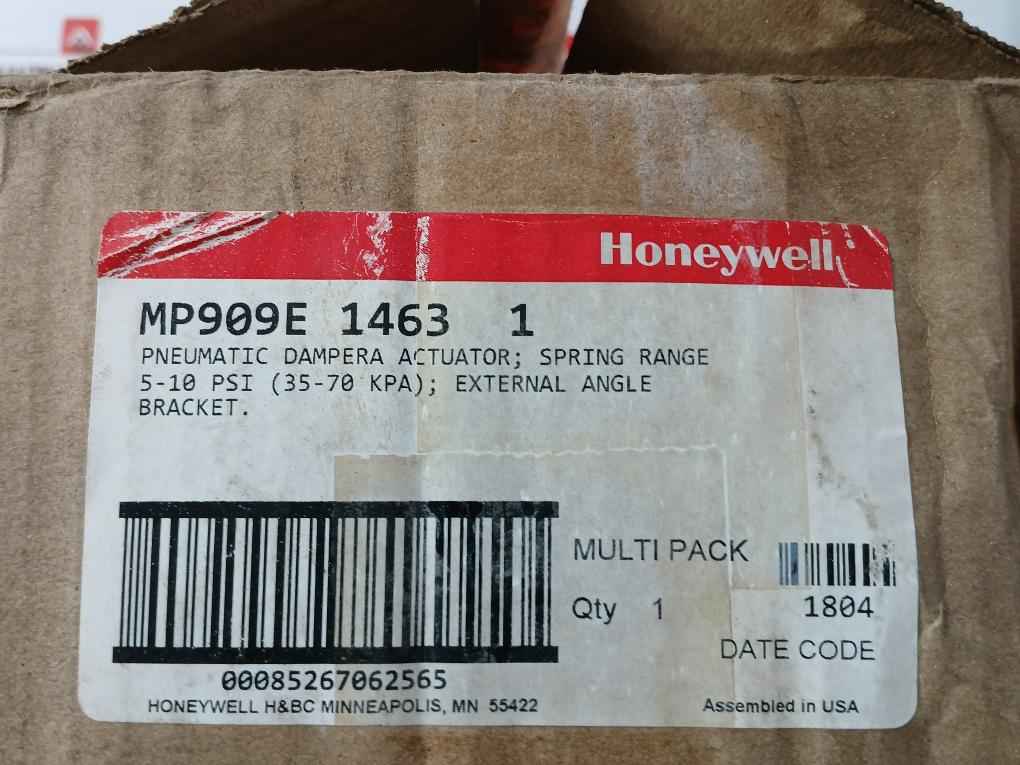 Honeywell Mp909E 1463 1 Pneumatic Dampera Actuator 5-10 Psi (35-70 Kpa)