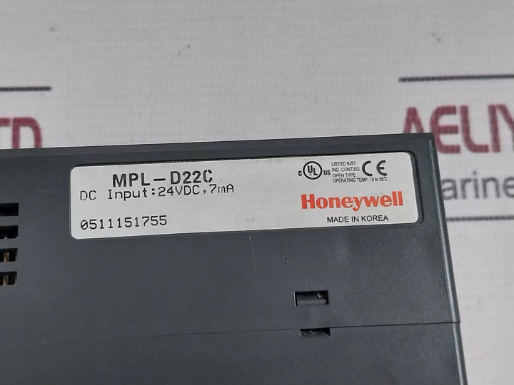 Honeywell Mpl-d22C Smart I/O Dc Input 24Vdc 7Ma