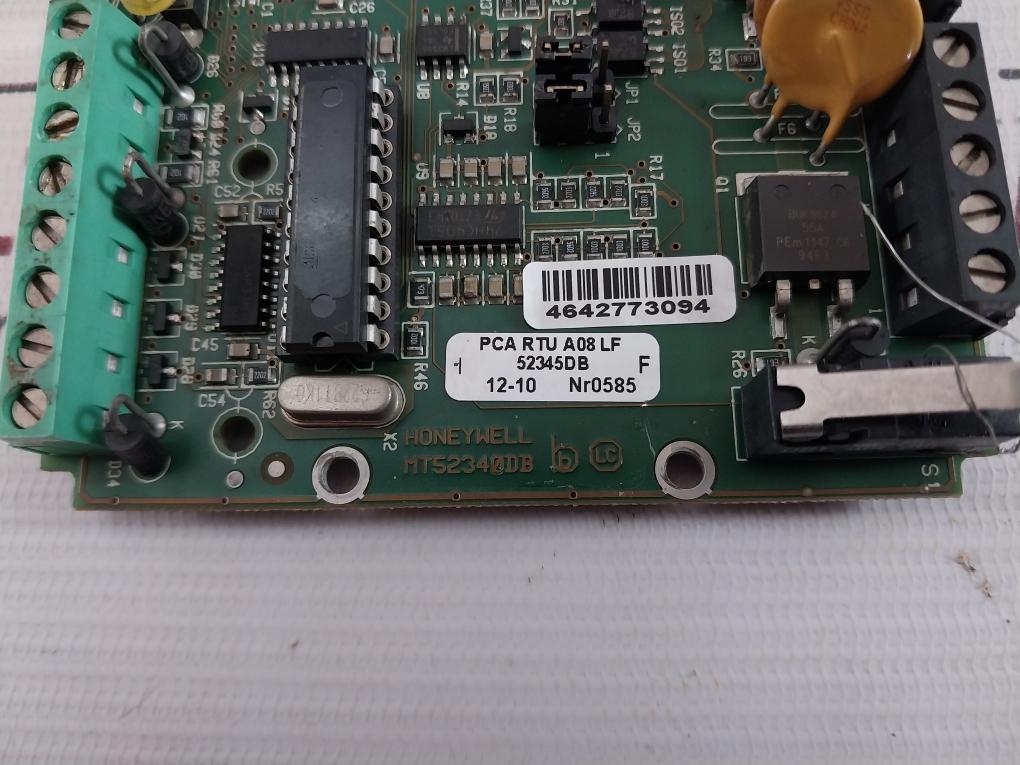 Honeywell Mt52340Db Printed Circuit Board Pca Rtu A08 Lf, 52345Db F
