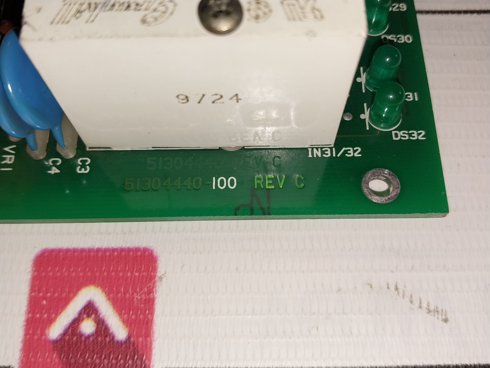 Honeywell Mu-tdid12 Digital Input Board Rev.C 94V-0 24Vdc