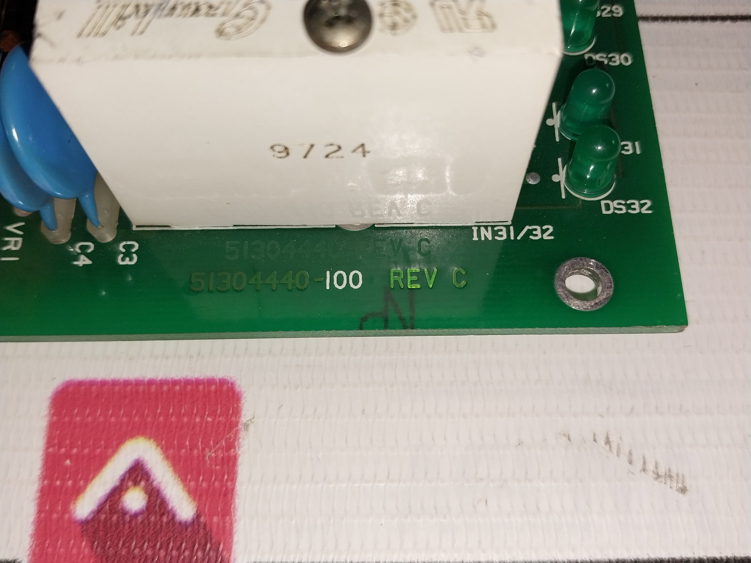 Honeywell Mu-tdid12 Digital Input Board Rev.C 94V-0 24Vdc