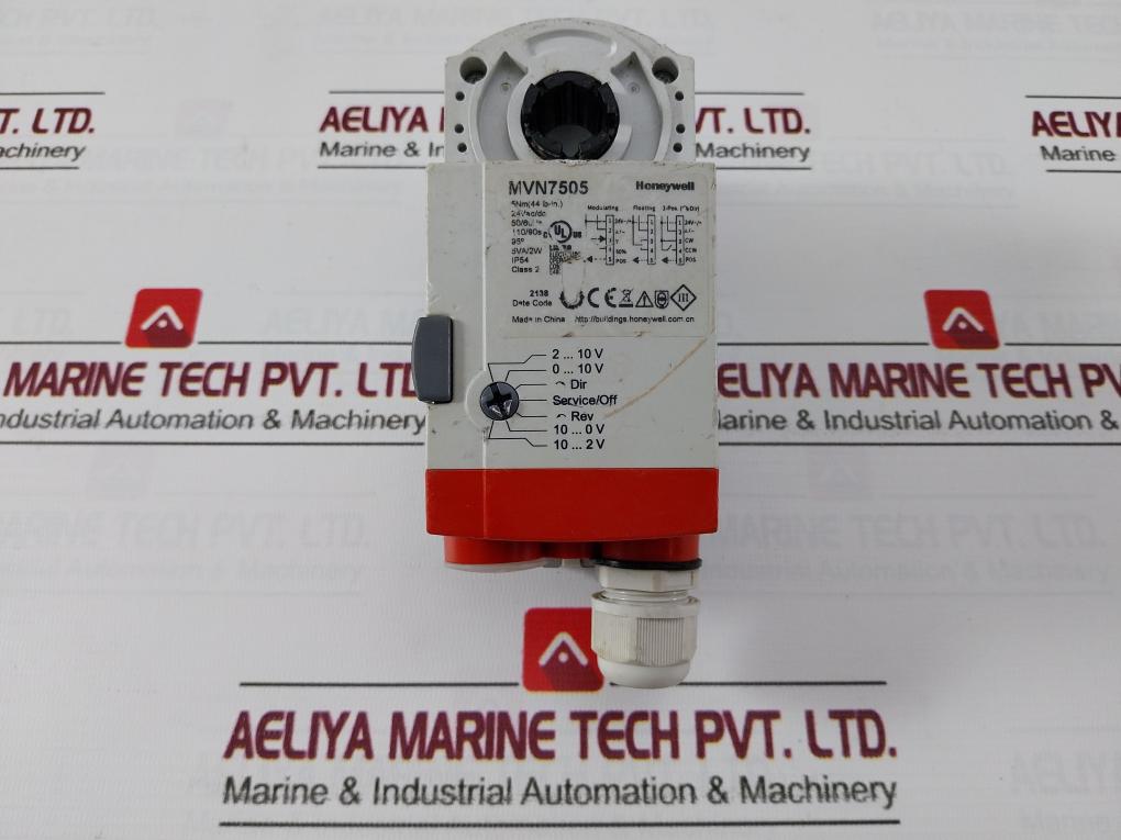 Honeywell Mvn7505 Ball Valve Actuator 24Vac/Dc 50/60Hz 5Va/2W Ip54