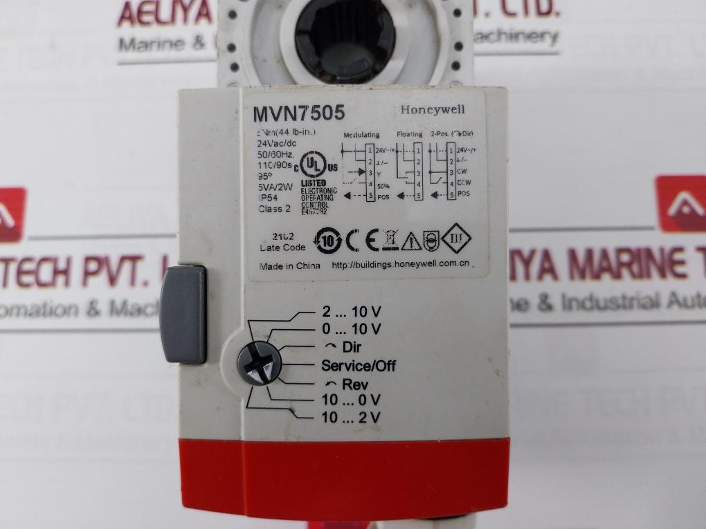 Honeywell Mvn7505 Ball Valve Actuator 24Vac/Dc 50/60Hz 5Va/2W Ip54