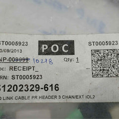Honeywell New I/O Link Cable Pr Header 3 Chan/Ext Iol2 Set Part No: 51202329-616 Rev. C