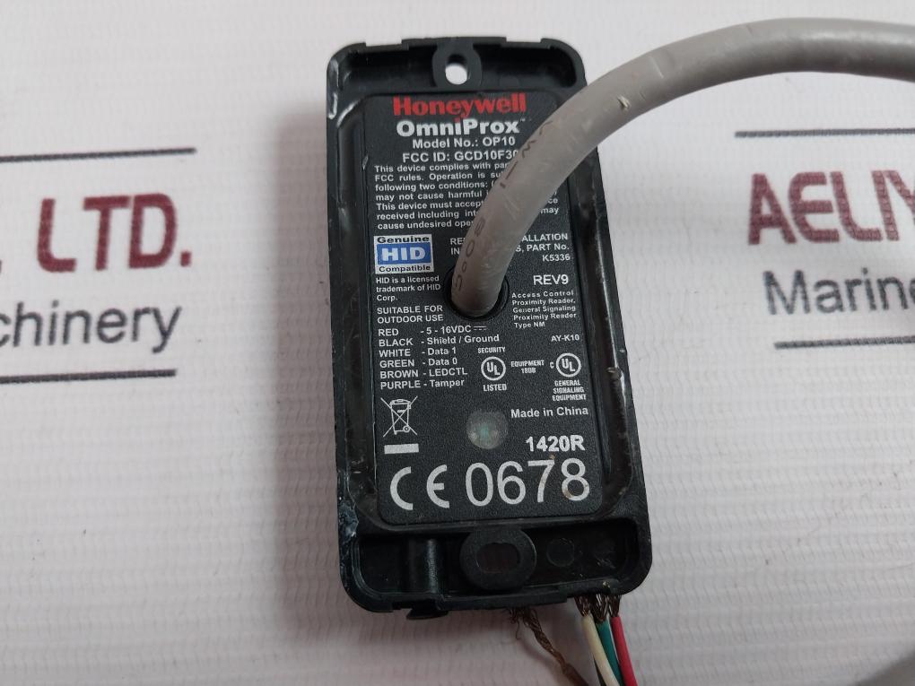 Honeywell Omniprox Op10 Mini-mullion Proximity Card Readers K5336 Rev 9