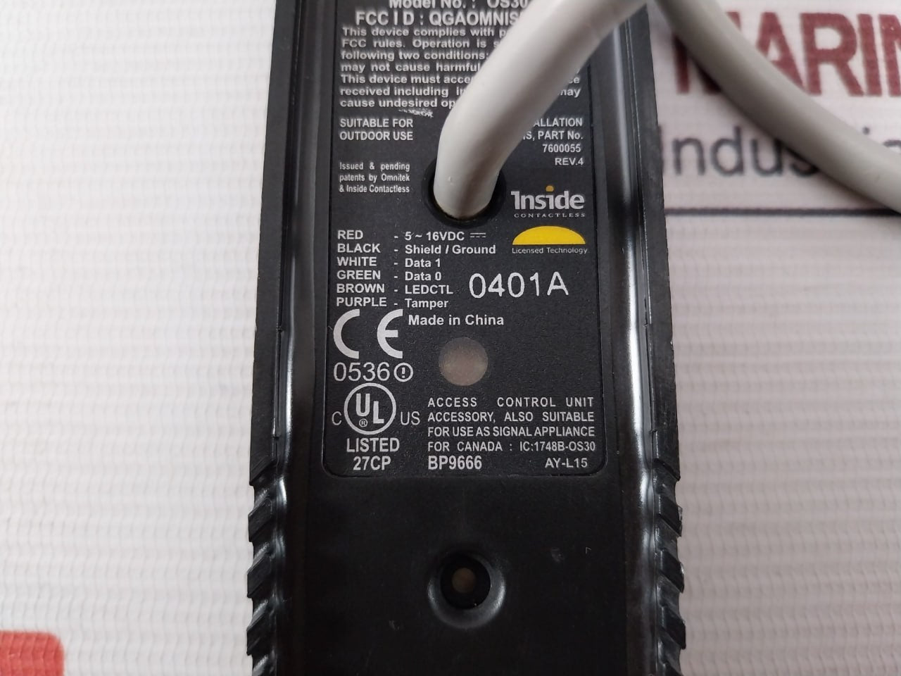 Honeywell Os30 Media Adapter Unit 5-16 Vdc