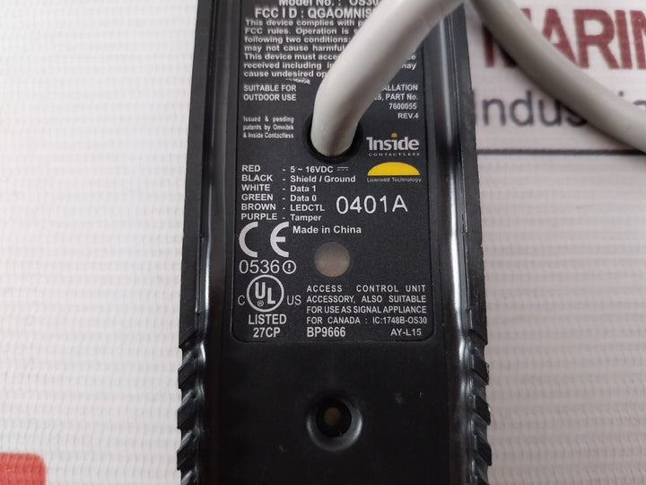 Honeywell Os30 Media Adapter Unit 5-16 Vdc