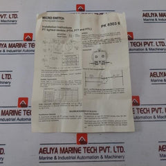 Honeywell Pth3151 Microswitch Pushbutton For Console Set