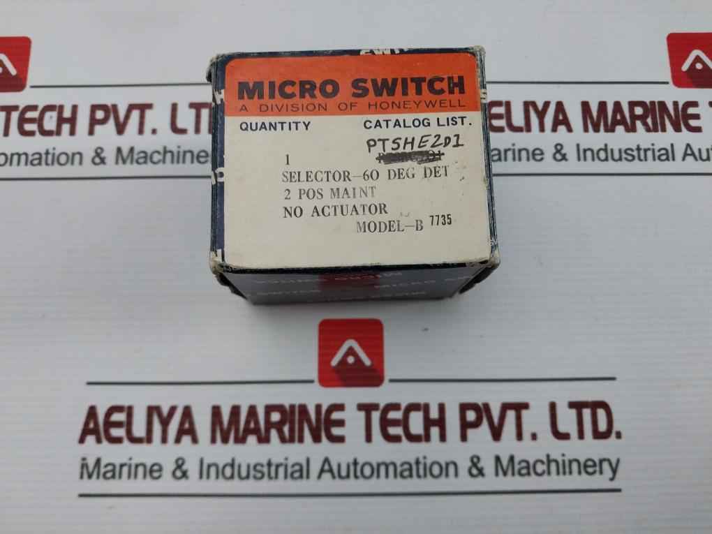 Honeywell Ptshe2D1 Microswitch Push Button Switch Selector-60 Deg