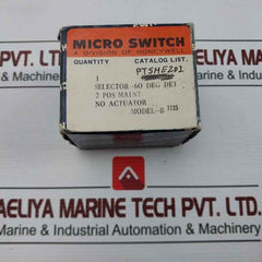Honeywell Ptshe2D1 Microswitch Push Button Switch Selector-60 Deg