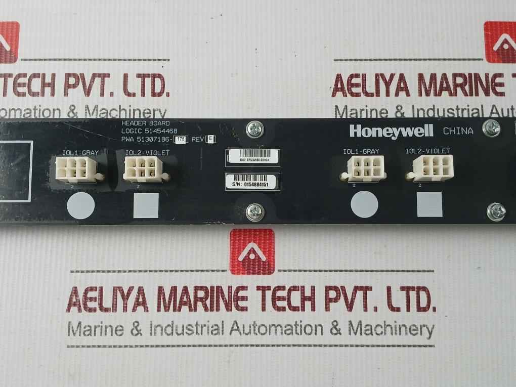 Honeywell Pwa 51307186-175 Header Board Pwb 51307185-100 Dc 24v/20a
