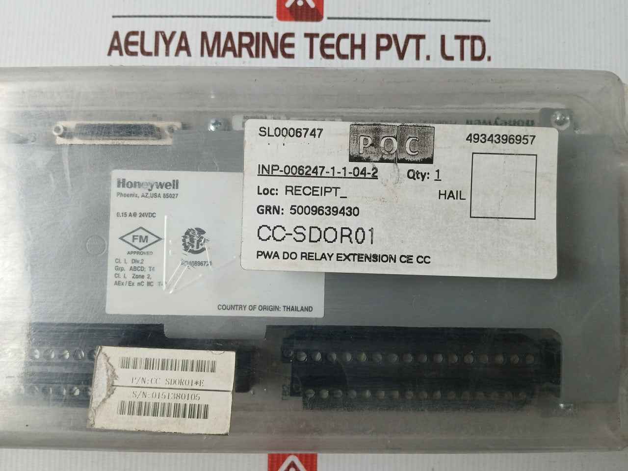 Honeywell Pwa 51308380-175 Digital Output Relay Module Cc-sdor01 60°c