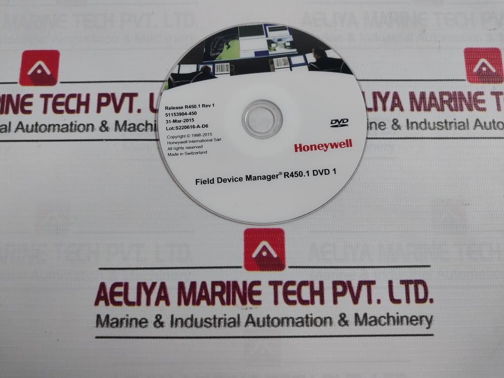 Honeywell R450.1 Experion Pks Field Device Manager (Fdm) Software Dvd Set Rev: 1