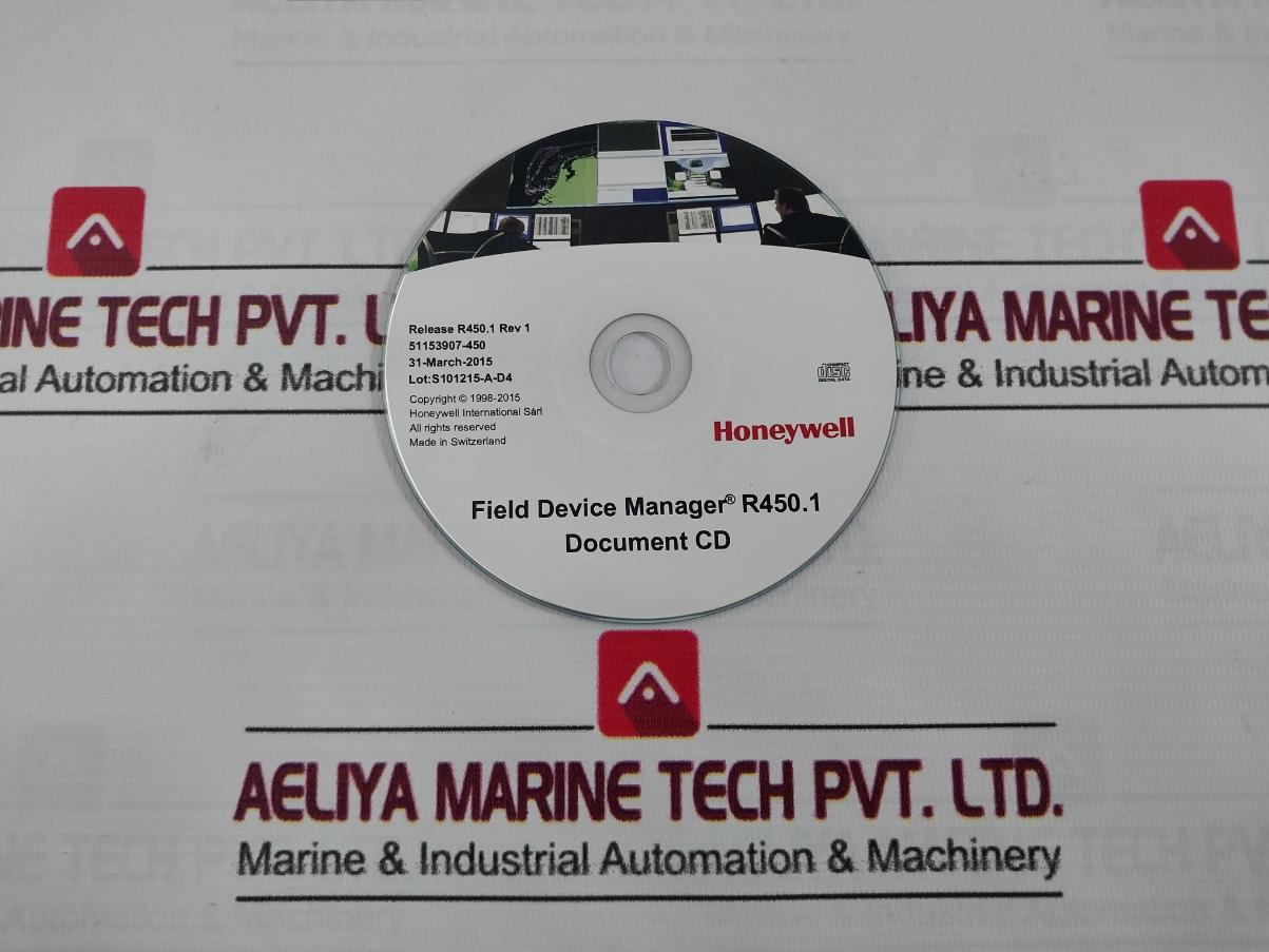 Honeywell R450.1 Field Device Manage Experion Pks Fdm Dvd Kit Rev.1