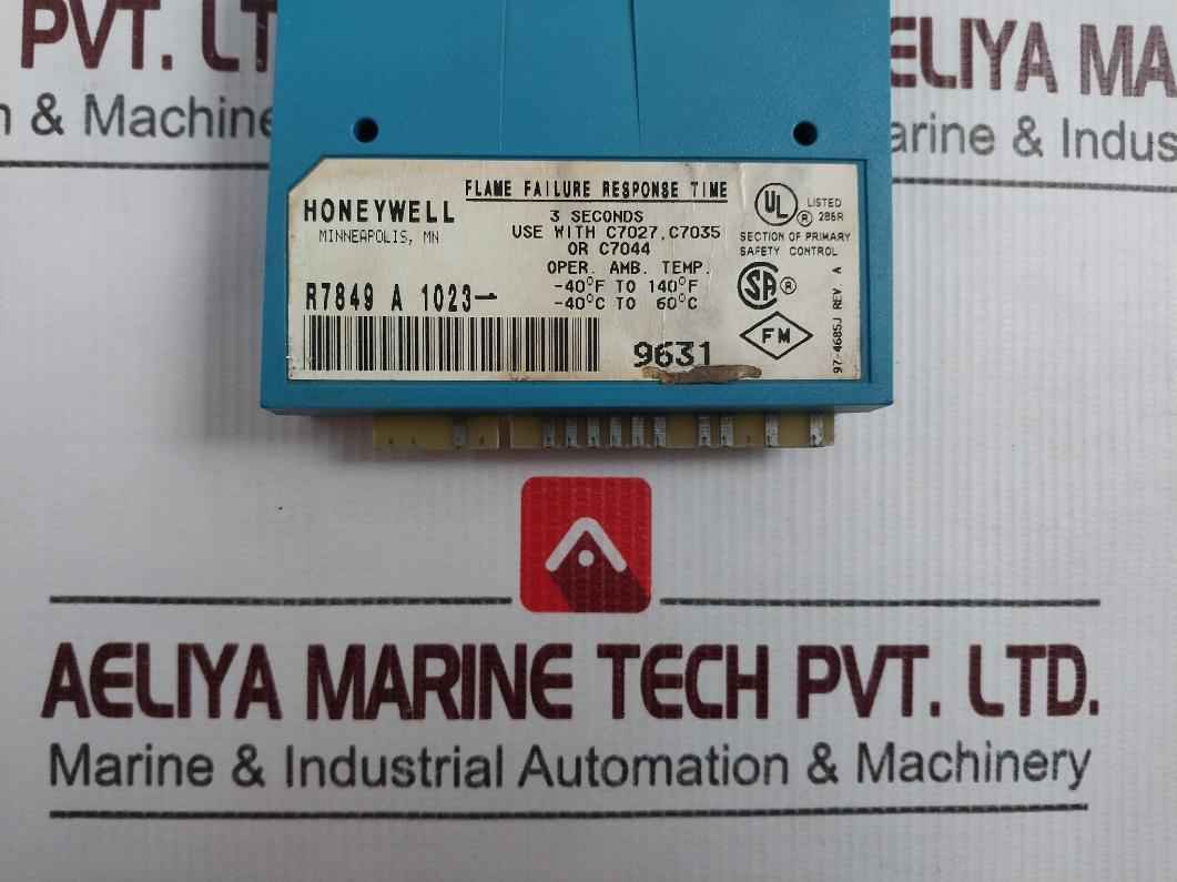 Honeywell R7849 a 1023 Ultraviolet Flame Amplifier Minimum 1.25vdc Rev a