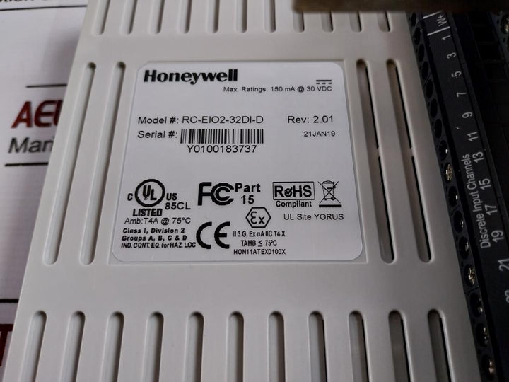 Honeywell Rc-eio2-32Di-d Dual Ethernet Input/Output Module 2.01 Rc500 Ethernet I/O-2