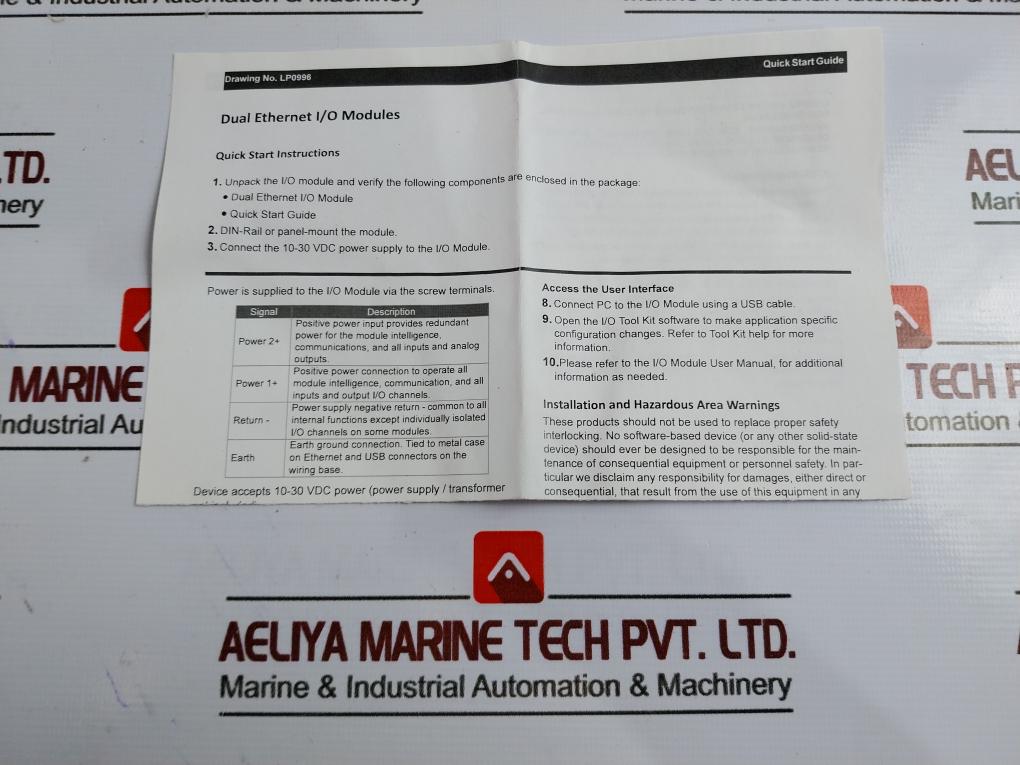 Honeywell Rc-eio2-32Di-d Dual Ethernet Input/Output Module 2.01 Rc500 Ethernet I/O-2