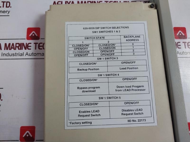 Honeywell Rcm 620-0059 Redundancy Control Module Vr 2.2 D031009033 D