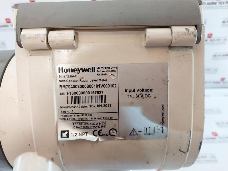 Honeywell Rm704003000300101V000102 Hart Smartline Non-contact Radar Level Meter