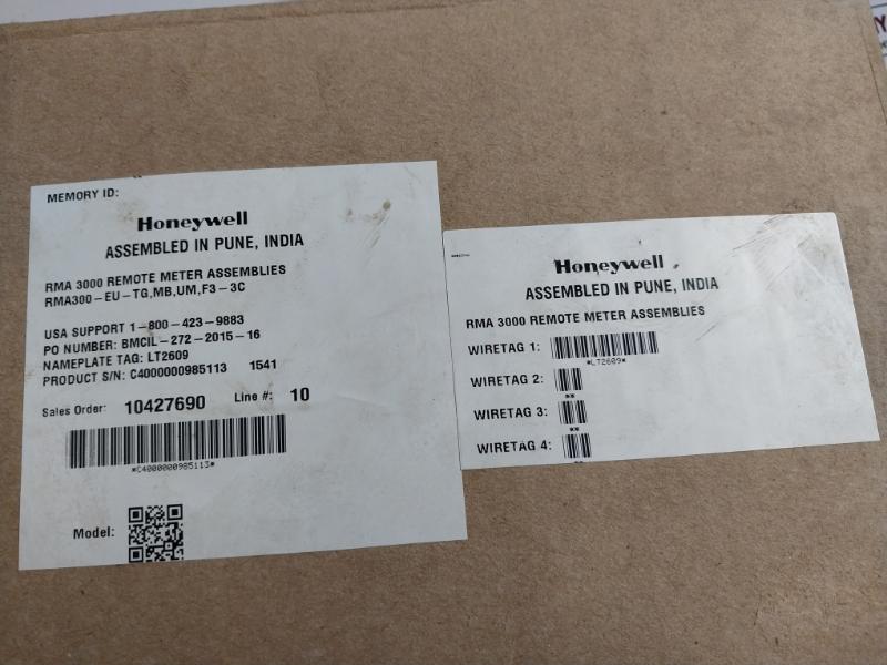 Honeywell Rma300-eu-tg,mb,um,f3-3c Remote Meter Assembly 42vdc, 4-20ma 28ma