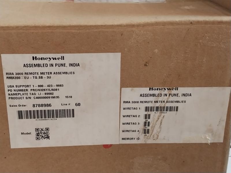 Honeywell Rma300-eu-tg,sb-3u Digital Remote Meter Assembly, Rma 3000 Ip 66/67