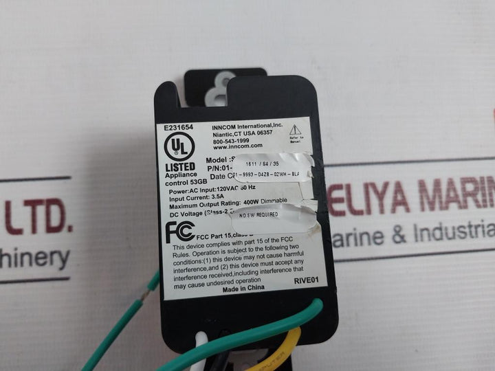 Honeywell S217D4 Wall Switch 01-9993 120Vac 60Hz
