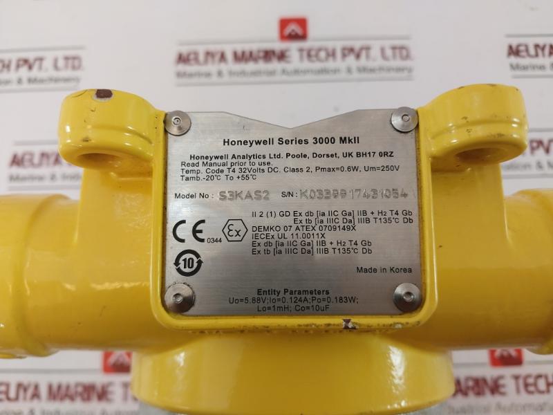 Honeywell S3Kas2 Series 3000 Mkll Flameproof Fixed Gas Monitor 32 Volts Dc 250V