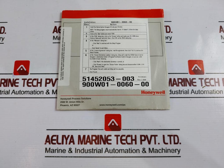 Honeywell Safenet EP-DONUSB Experion Vista R301 Application Software DVD And USB