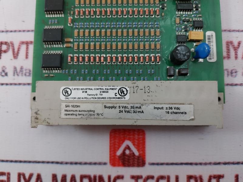 Honeywell Sai-1620m Safe Analog Input Module 16 Channel 5 Vdc 35 Ma