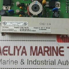 Honeywell Sao-0220m 2-ch Analog Output Module 5 Vdc 30ma