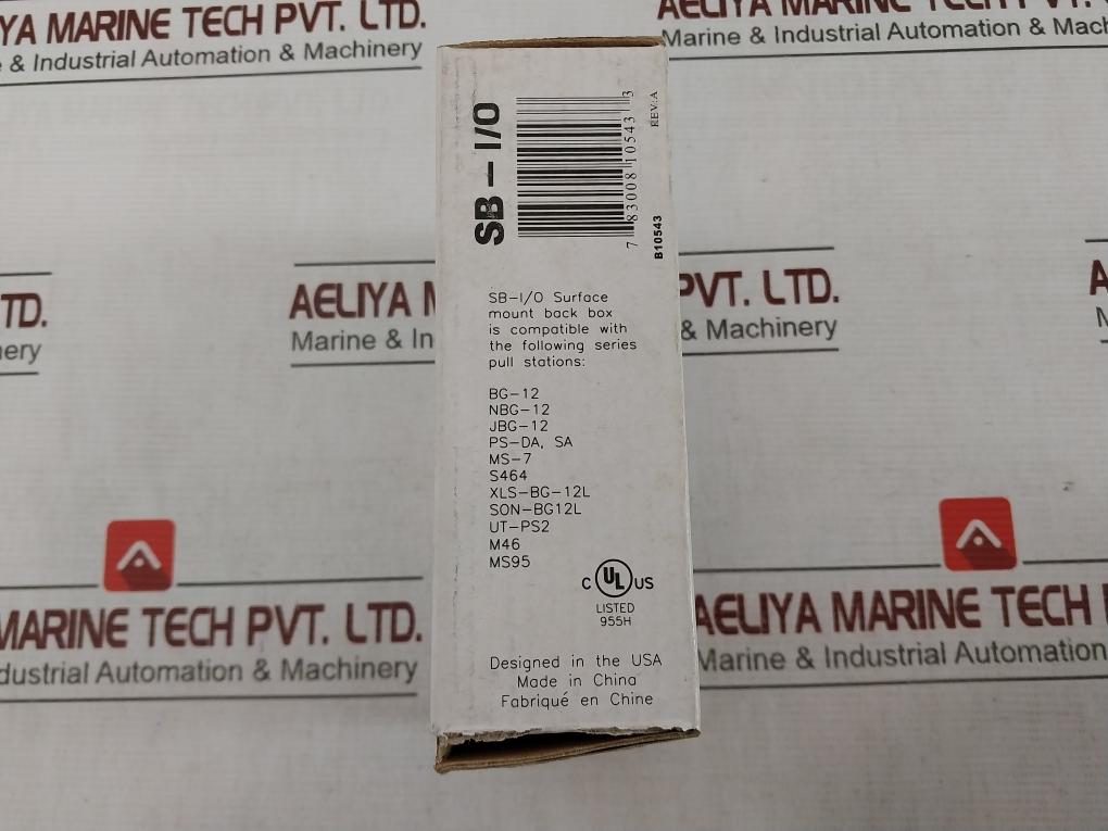 Honeywell Sb-i/O Surface Mount Back Box 52014 Rev B 7 83008 10543 3