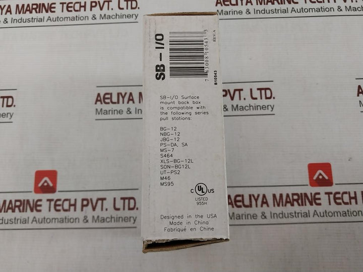 Honeywell Sb-i/O Surface Mount Back Box 52014 Rev B 7 83008 10543 3