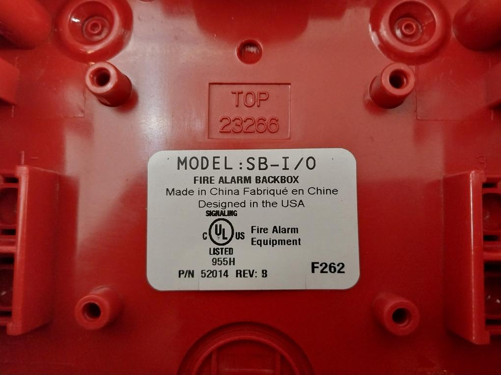 Honeywell Sb-i/O Surface Mount Back Box 52014 Rev B 7 83008 10543 3